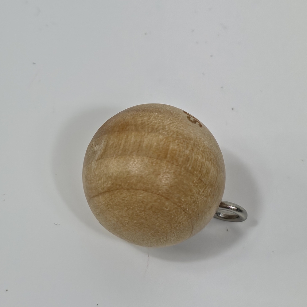 Jacquemus Wooden Ball Charm Logo Pendant Zipper Pull Keychain - Picture 4 of 5